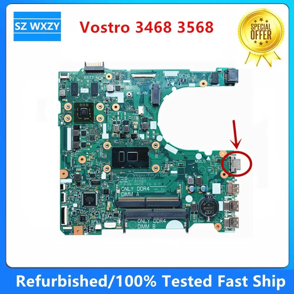 3568 Laptop Dell Vostro 15 3568 Motherboard For DELL Vostro 3468