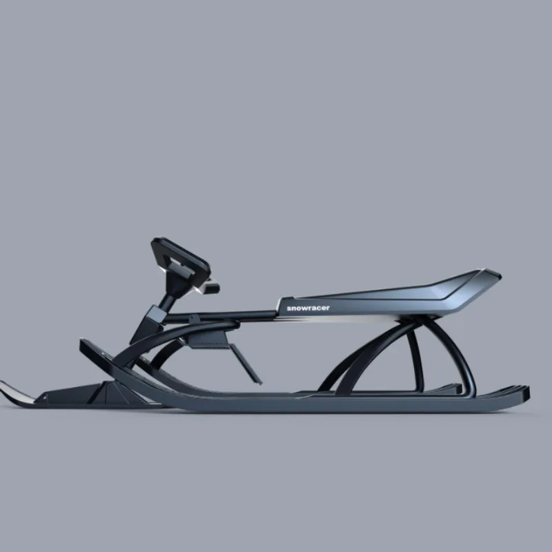 Hot Sale Adult Kids Fun Snow Ski Bike Sled Scooter Snow Assist Racer Bike for Children Durable Steel Frame Runner Sled