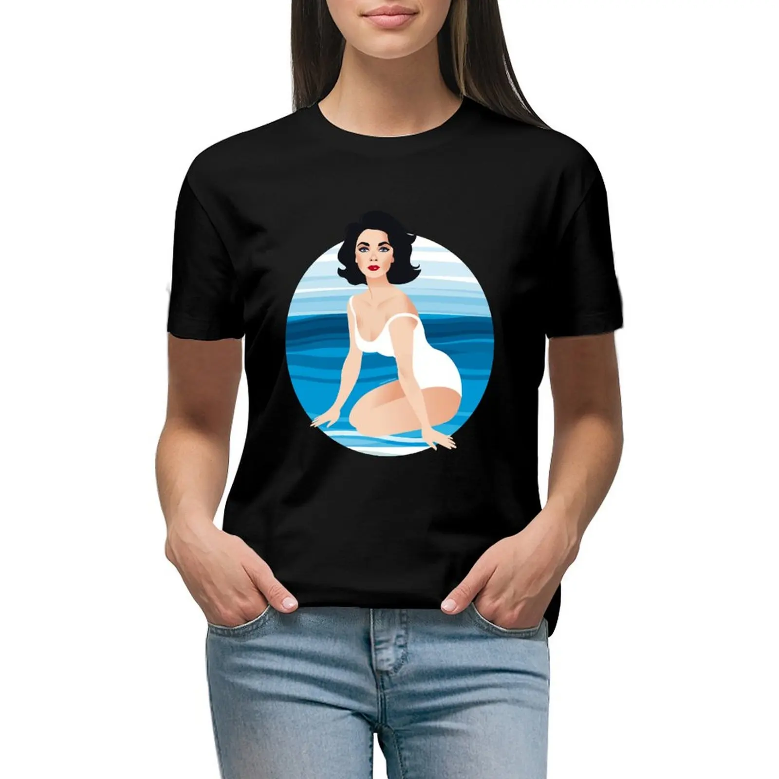 

Suddenly Liz T-Shirt Aesthetic clothing hippie clothes Short sleeve tee anime clothes tops for Women
