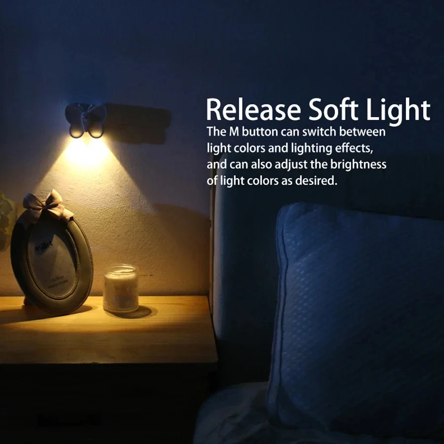 LED Night Light with Motion Sensor and Adjustable Brightness