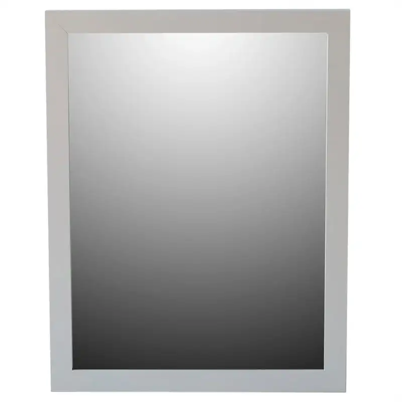 

Painted MDF 18" x 24" Wall Mount Mirror, Grey