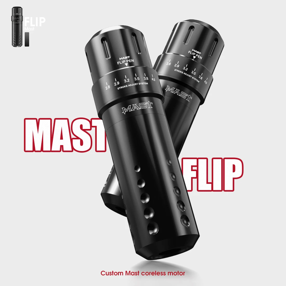 Tattoo Pen Mast Flip Adjustable Stroke Tattoo Rotary Gun RCA Interface Tattoo Machine Pen Permanent Makeup Supplies