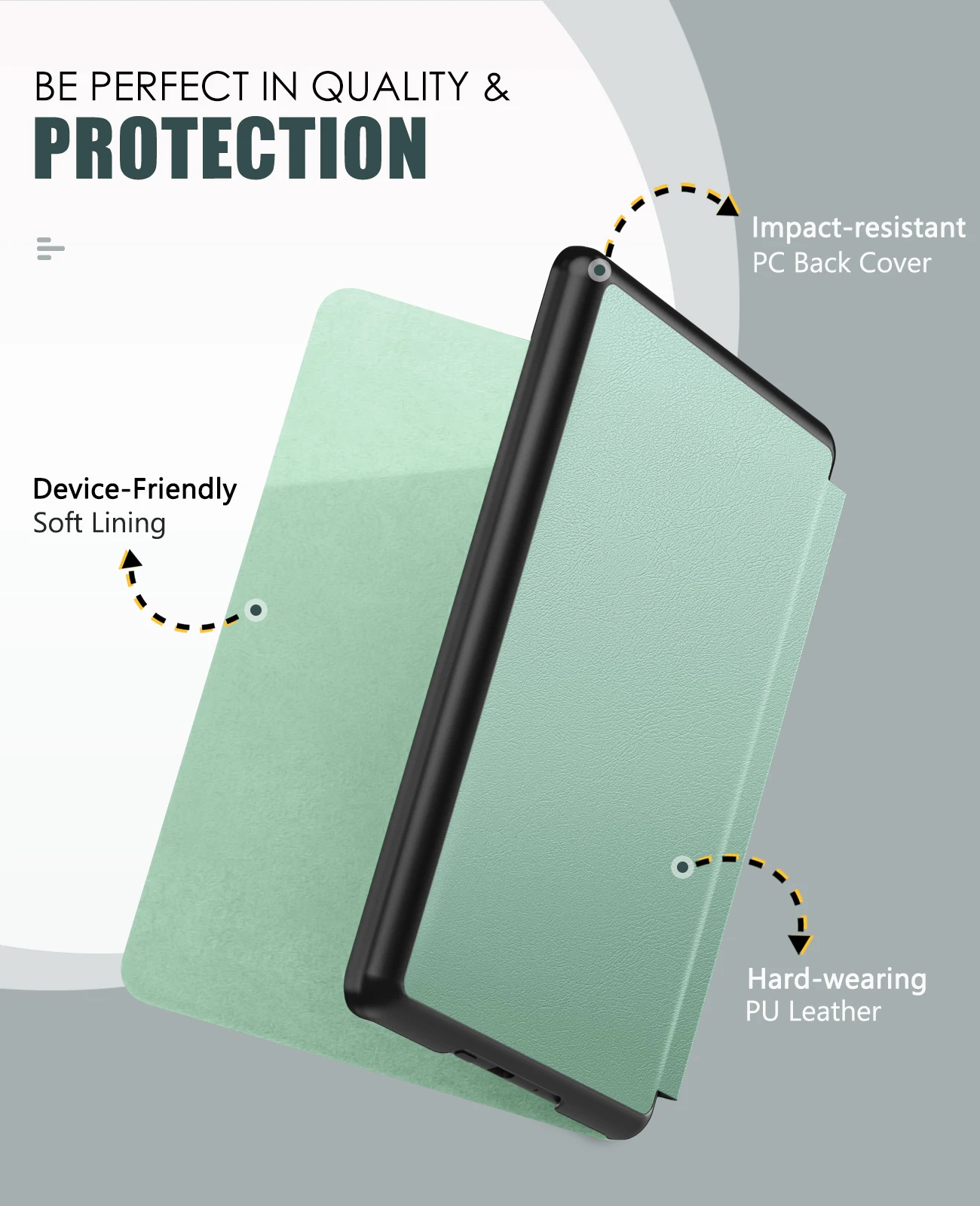 Lightweight Shell Cover with Wake/Sleep Function