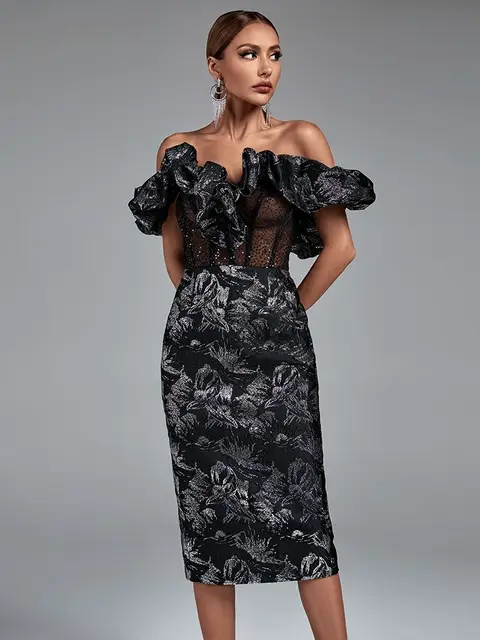 Bisiola Off Shoulder Mini Dress