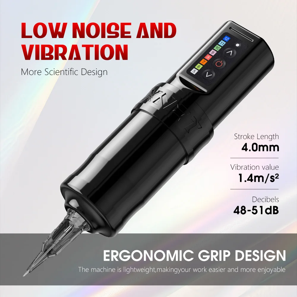 XNET FLUX Wireless Tattoo Machine Kit Rotary Tattoo Pen With Extra 2400mAh Power 40Pcs Mixed Cartridge for Artists tattoo supplies tattoo kit
