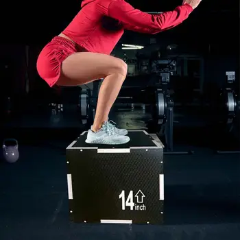 3 in 1 Plyo Box Gift Wood Agility Practical Physical Training Plyometric Box Training Jumping Box Fitness for Fitness Gym 1