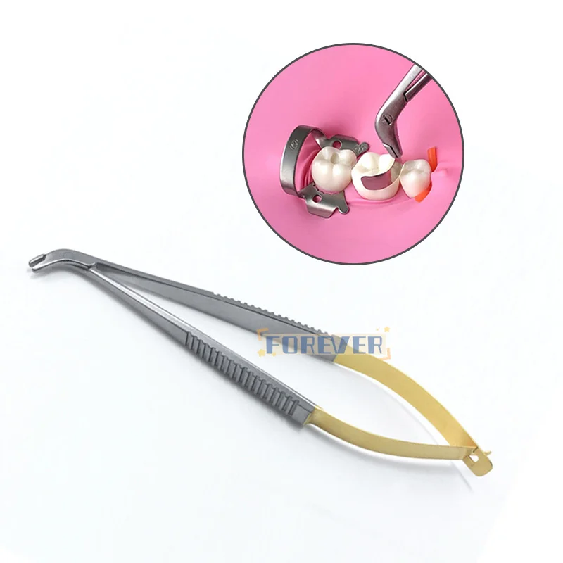 1 pieces Dental Matrix Holder Clamp Matrice Tweezer Band Forceps Fit V