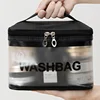 New PVC Waterproof Makeup Bag Portable Cosmetic Bag Large Capacity Travel Toiletries Organizer Storage Bag GF015 1