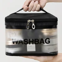 New PVC Waterproof Makeup Bag Portable Cosmetic Bag Large Capacity Travel Toiletries Organizer Storage Bag GF015 1