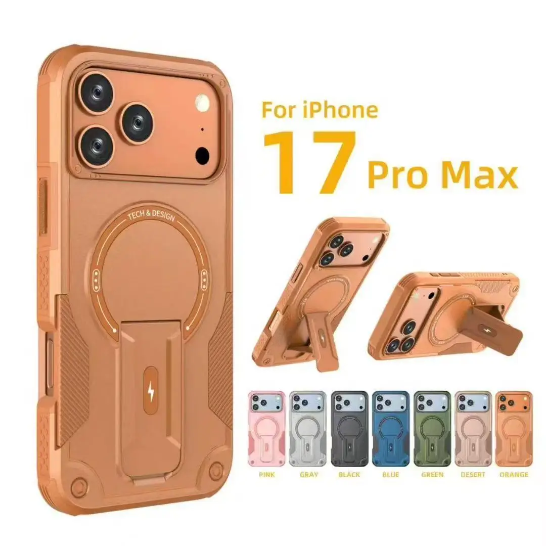 Durable Magnetic Wireless Charging Phone Case with Invisible Stand