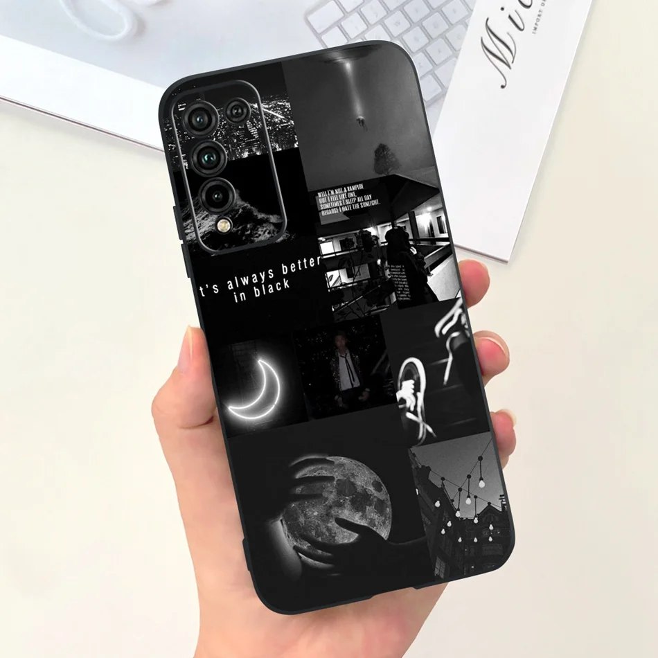 Fashion Moon Design Soft Silicon Shockproof Protective Bumper Cover