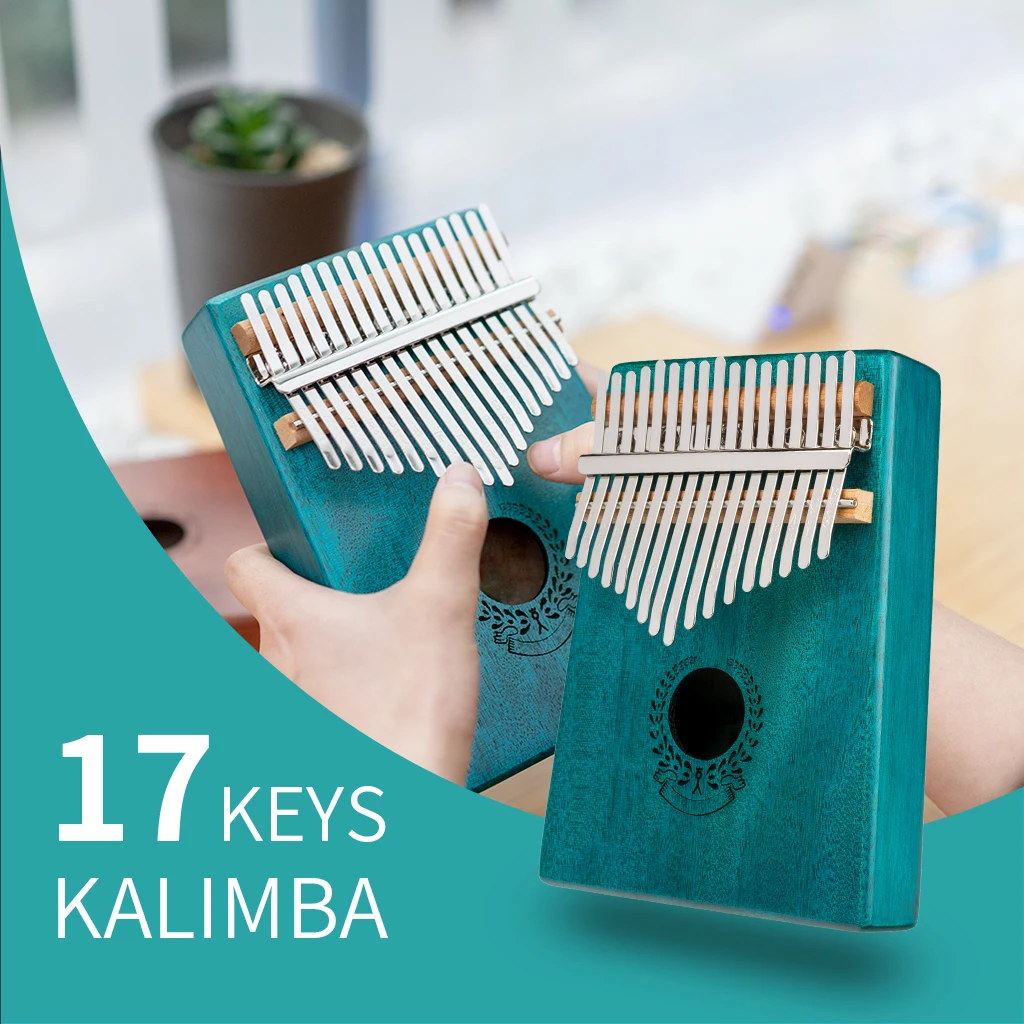 

Пальчиковое пианино Kalimba с 17 клавишами из натурального дерева, детский музыкальный инструмент, рождественские подарки