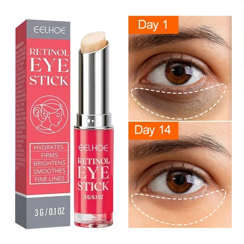 

Retinol Eye Cream Instant Removing Eyes Wrinkle Eyes Dark Circles Bags Remover Moisturizing Stick Beauty Health Korea Cosmetics
