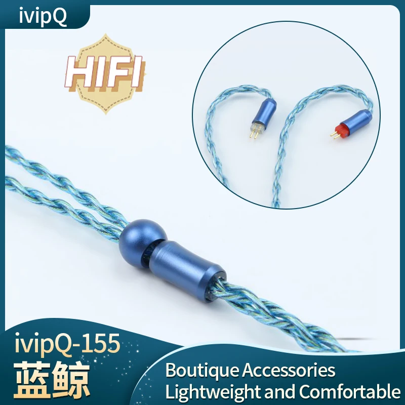 ivipQ 4 Core LITZ Oil Immersed Graphene and OFC HiFi Earphones