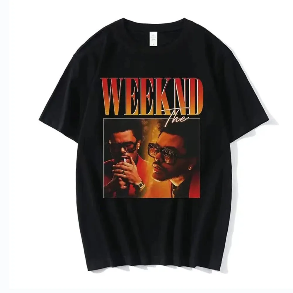 

The Weeknd 2.0 90s Printed New Black Women Tshirt Vintage Graphic T-shirts Tops Tee Shirt Oversize Loose Streetwear Clothing