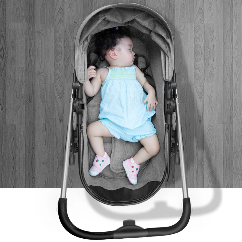 New Baby Stroller Cute Cartoon Dinosaur Baby Cariage High Landscape Foldable Stroller Bassinet Puchair Carry on Pram