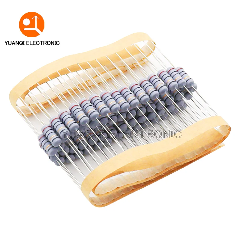 1W 5% Wire Wound Resistor Fuse Winding Resistance 0.1 0.22 0.33 0.5 1 2.2 3.3 4.7 5.1 6.8 10 15 22 47 68 100 200 510 ohm 20PCS wirewound resistor