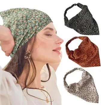 New Magnificent Headwear Wrist Head Wrap Scarf Triangular Headscarf Accessories Hair Band Fashion Women Hats Creative Gifts