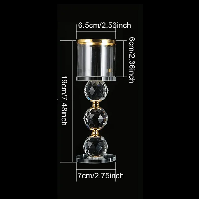 New Year Home Decor Decoration Candle Holder European Romantic Crystal Ornaments Creative Crafts Wedding Centerpieces Crystals C Hot sale