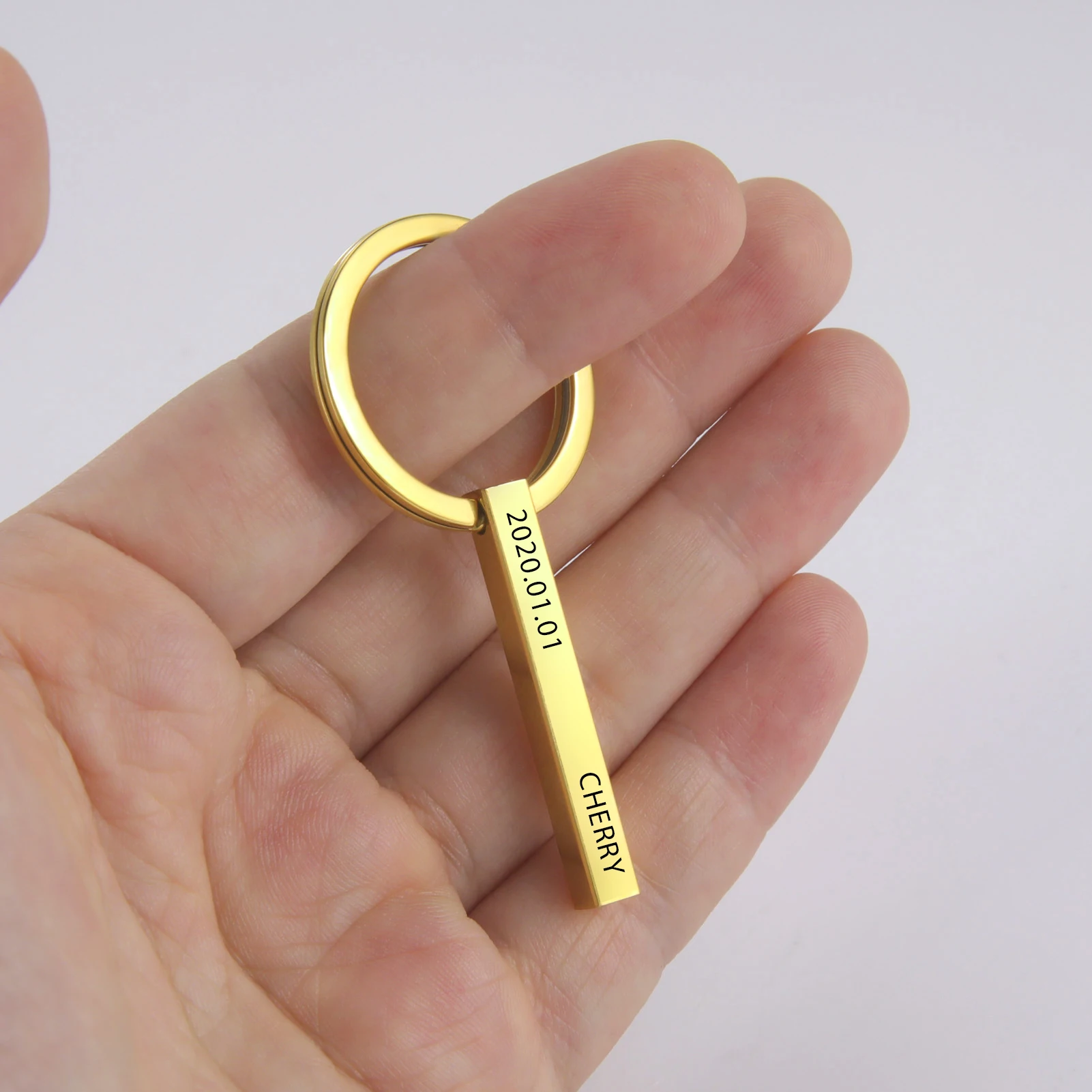 Portachiavi Con Lettera Iniziale E Strass - Regalo Per Donne E Uomini - 2