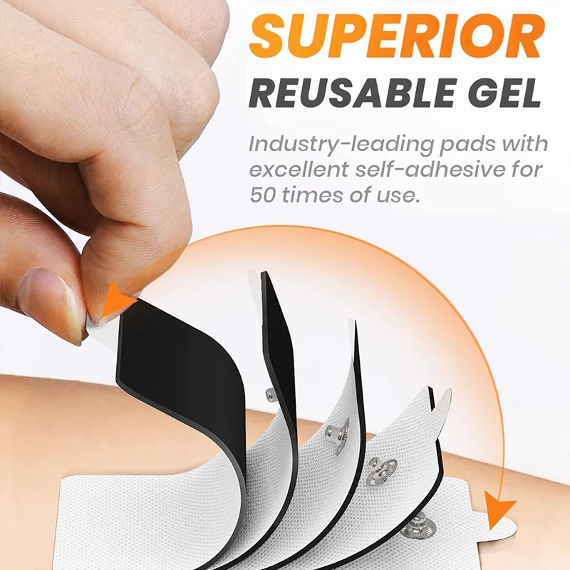 TENS - Cuscinetti Elettrodi Per Dispositivi TENS, 30 Pezzi, 9 X 5 - Foto 8