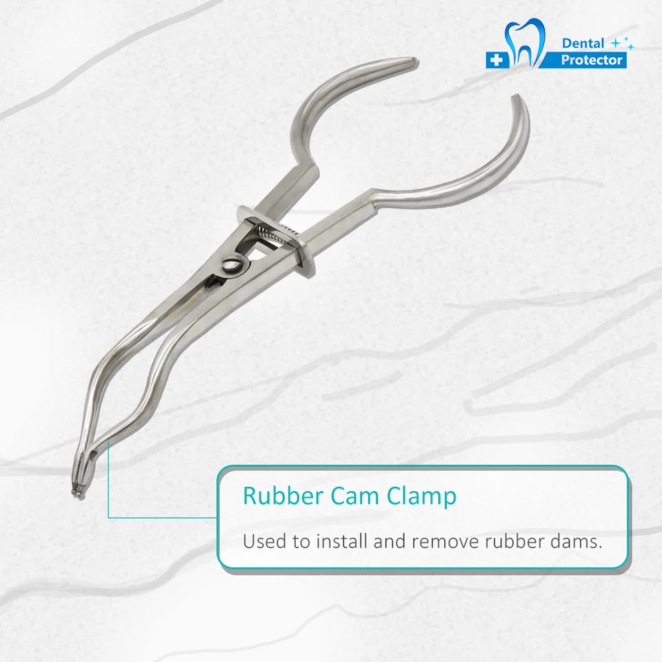 Telaio E Punzone Dentale Kit Diga Dentale In Gomma - 18 Pezzi Con Morsetti, Punzone E Telaio, Per Isolamento Campo Morsetti Diga Dentale - Foto 4