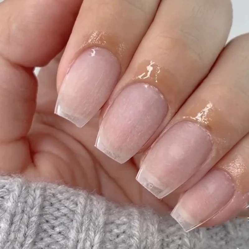 XXS 엑스트라 숏 코핀 소프트 젤 팁 젤 X 네일 연장 시스템용 풀커버 프렌치 팁 네일 팁 매니큐어 도구