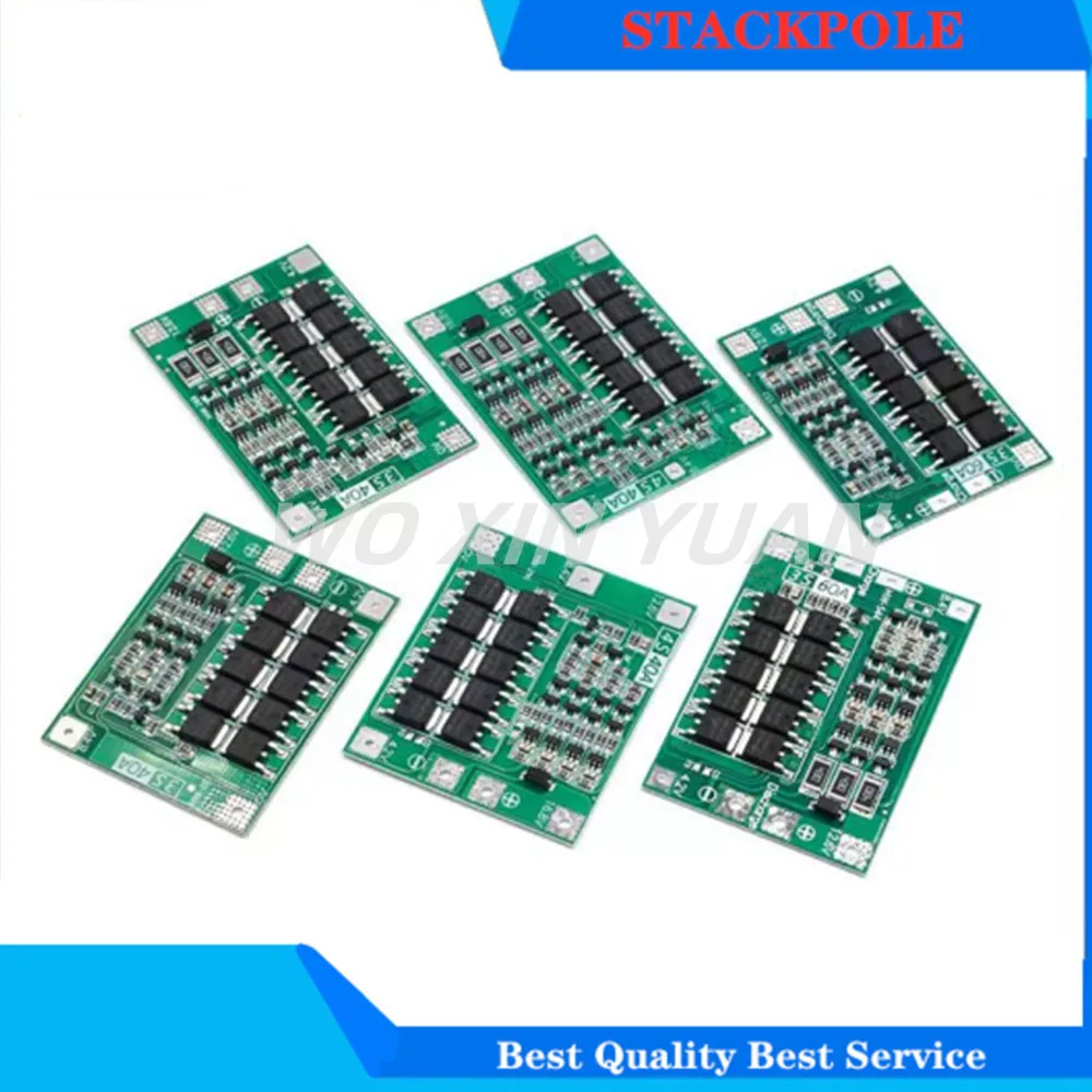 

3S 4S 40A 60A Li-ion Lithium Battery Charger Protection Board 18650 BMS For Drill Motor 11.1V 12.6V/14.8V 16.8V Enhance/Balance
