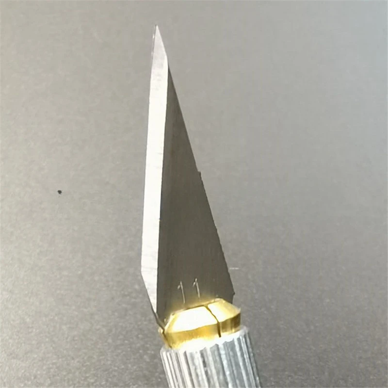 Knife DIY Wood Carving Fruit Food Scalpel Craft Sculpture Cutting Tool Metal Engraving Blades Knifes Wood Carving Disc 100/50 pcs