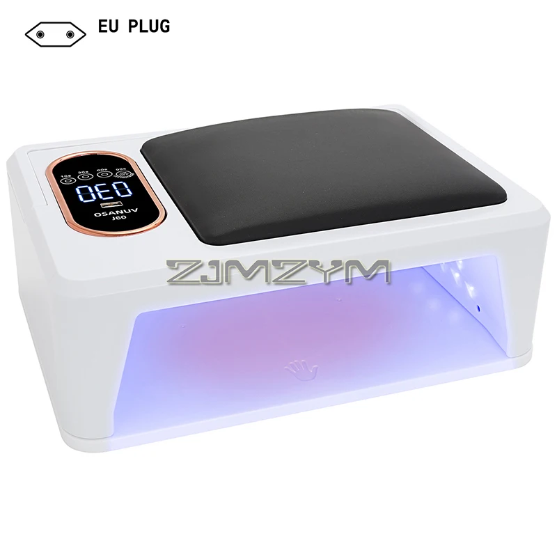 UV LED 네일 램프, 288W 네일 램프, 네일 드라이어 젤 광택제 UV 네일 라이트, 4 타이머 설정, 디스플레이 포함 빠른 건조 경화 램프