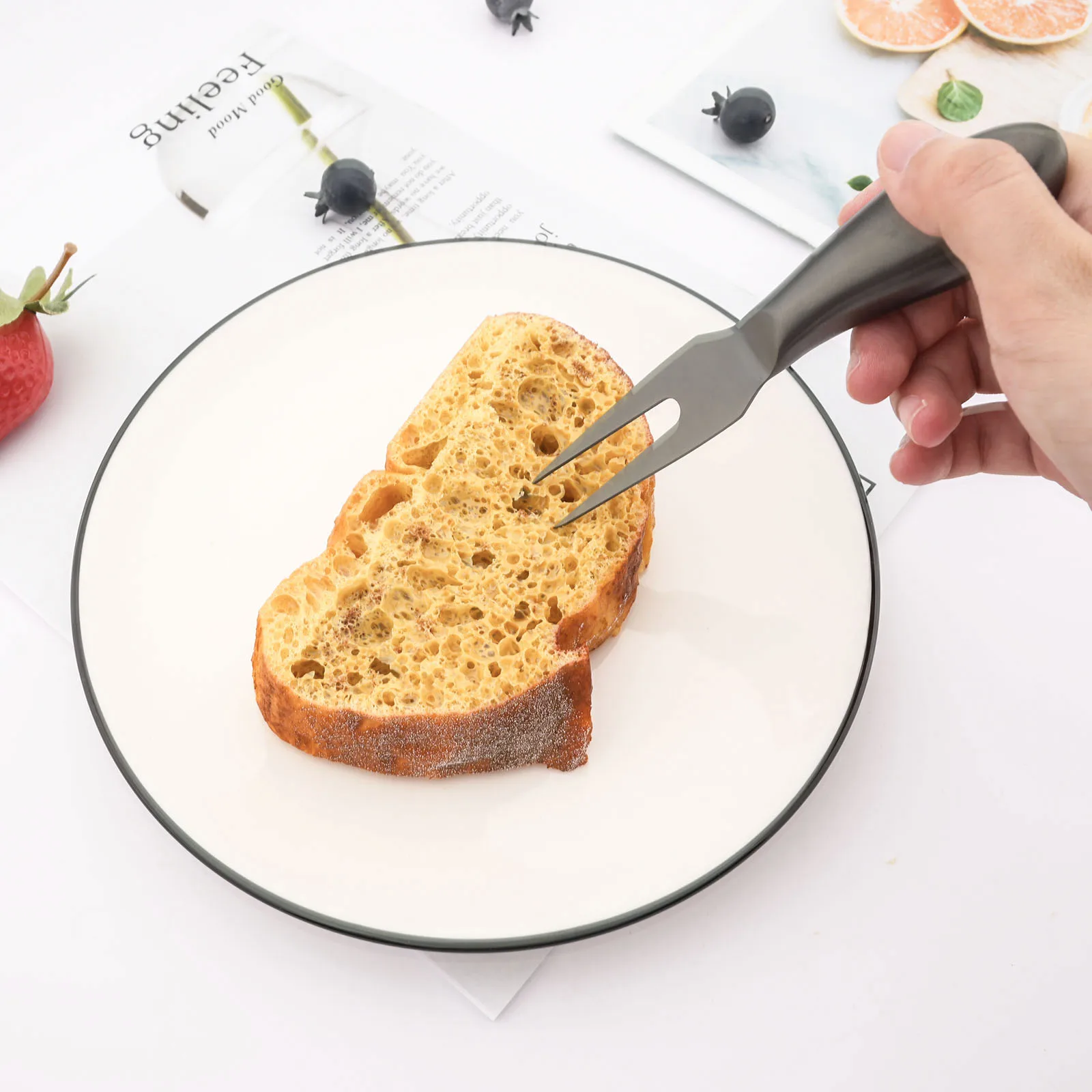 Cheese Knives Set Matte Black Steel Stainless Slicer Cutter Handle Mini Knife Butter Knife Spatula Fork cheese knives set
