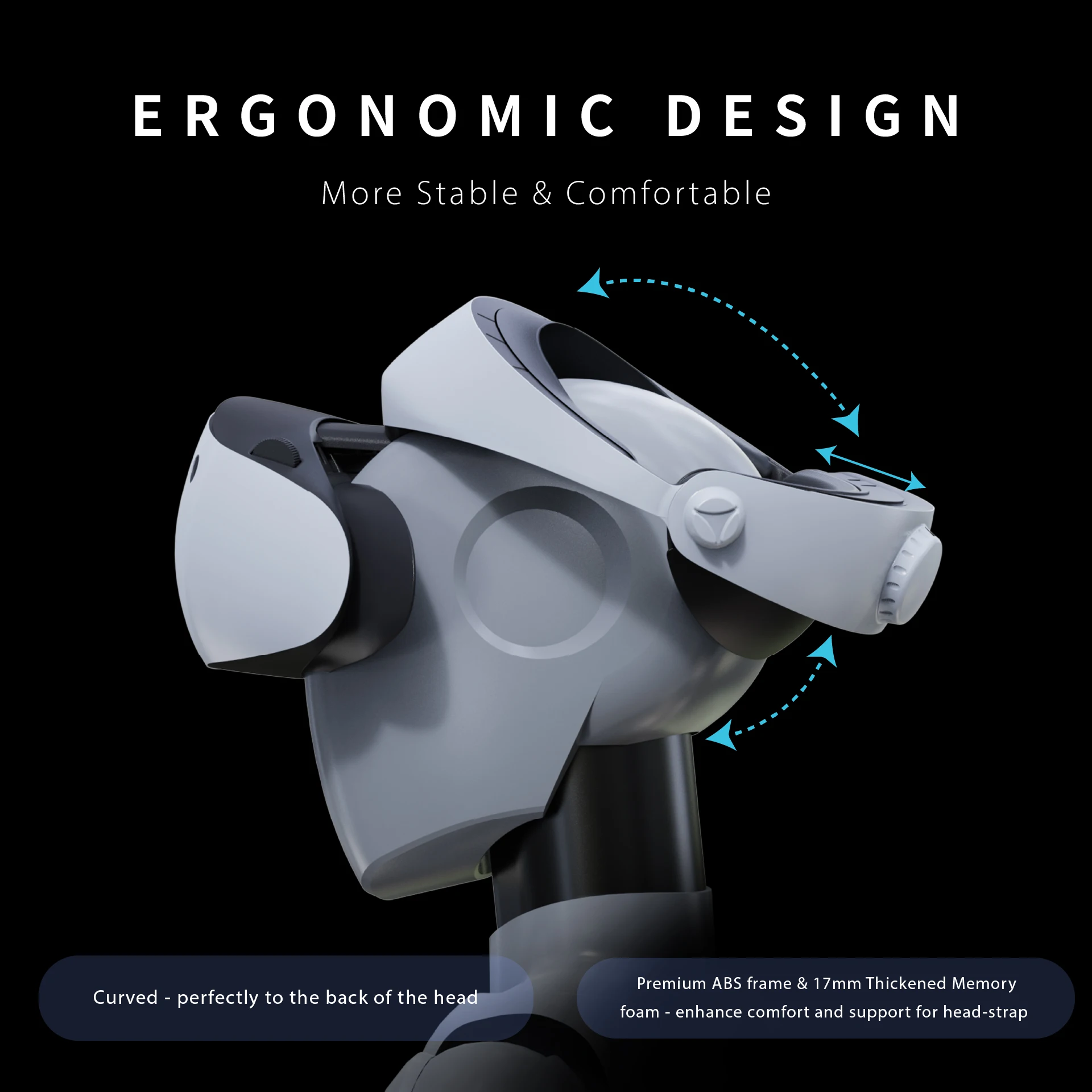 APEXINNO For PSVR2 and PS5 VR Head Strap Comfortable