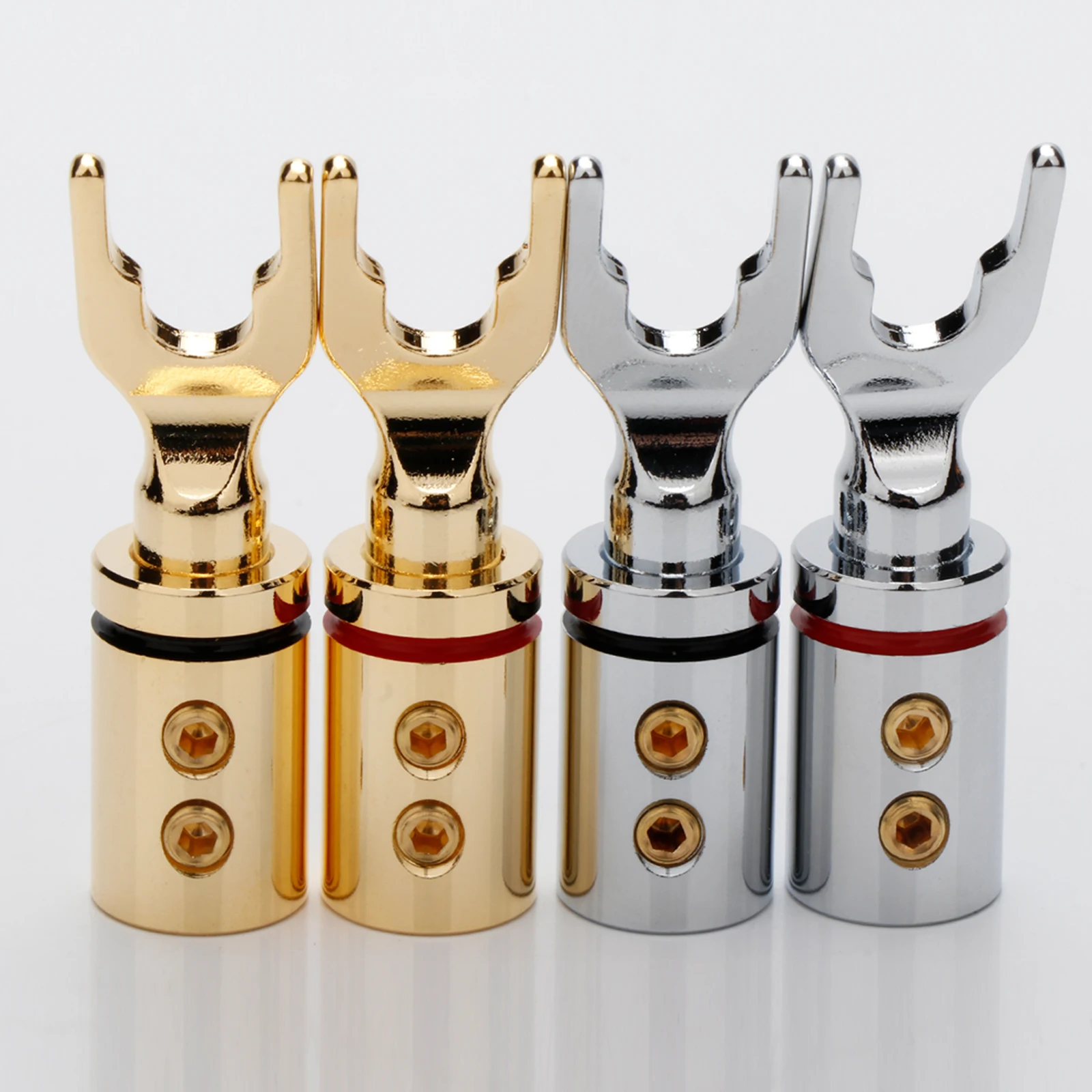 Hifi Audio Reines Kupfer Y Spaten Stecker 3,0 μ Rhodiniert Lautsprecher Terminal Stecker Hallo-end Lautsprecher Kabel Stecker Adapter – Detail 7