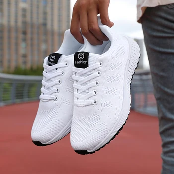 أحذية رياضية نسائية كاجوال مسطحة شبكية قابلة للتنفس أحذية نسائية منصة أحذية رياضية نسائية للنساء سلة Tenis Feminino