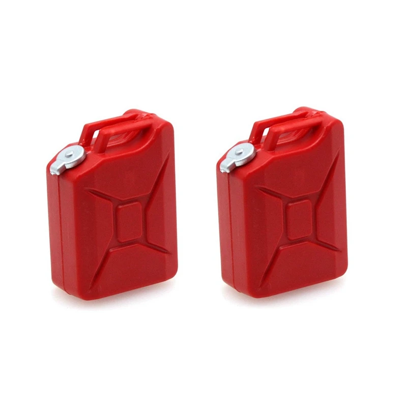 

4Pcs Mini Simulation Fuel Tank Decoration Tools For 1/8 1/10 RC Crawler Car Axial SCX10 Traxxas TRX4 RC4WD D90,Red