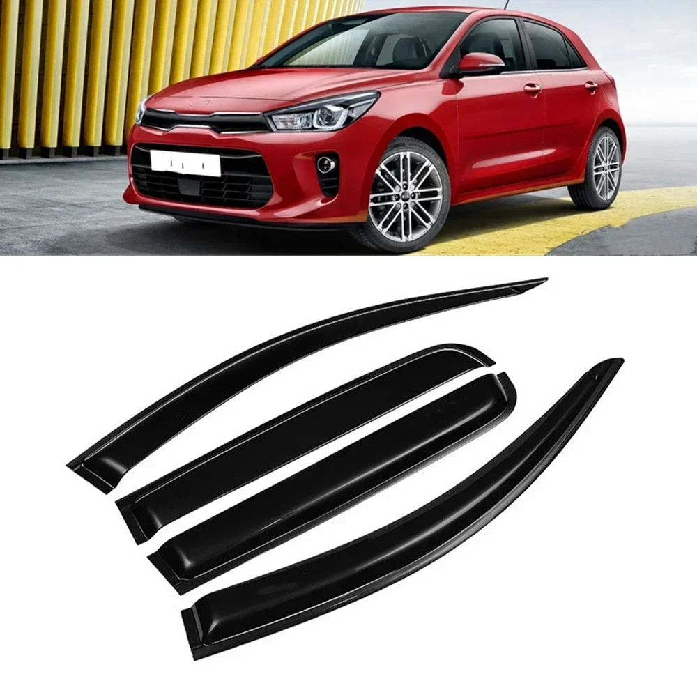 

For Kia Rio 4 Hatchback Sedan 2018 2019 2020 2021+ Acrylic Window Visor Sun Rain Deflector Awning Shelter Protect Cover Body Kit