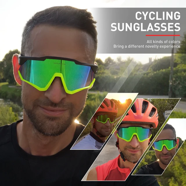 KAPVOE Gafas para Ciclismo lentes de Gafas Bicicleta Lentes MTB