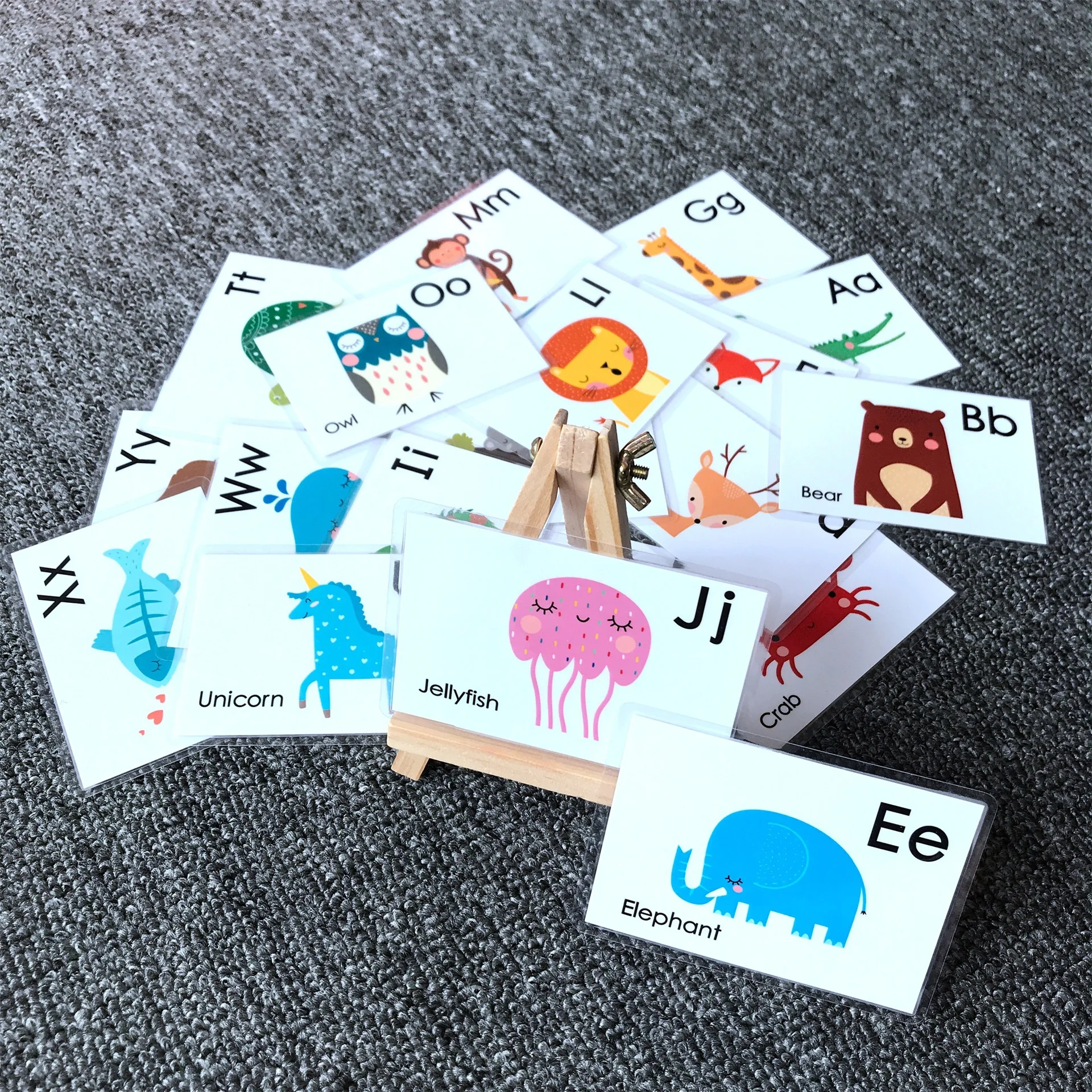 Детские игрушки Монтессори 12 шт., карты для изучения английского языка ...