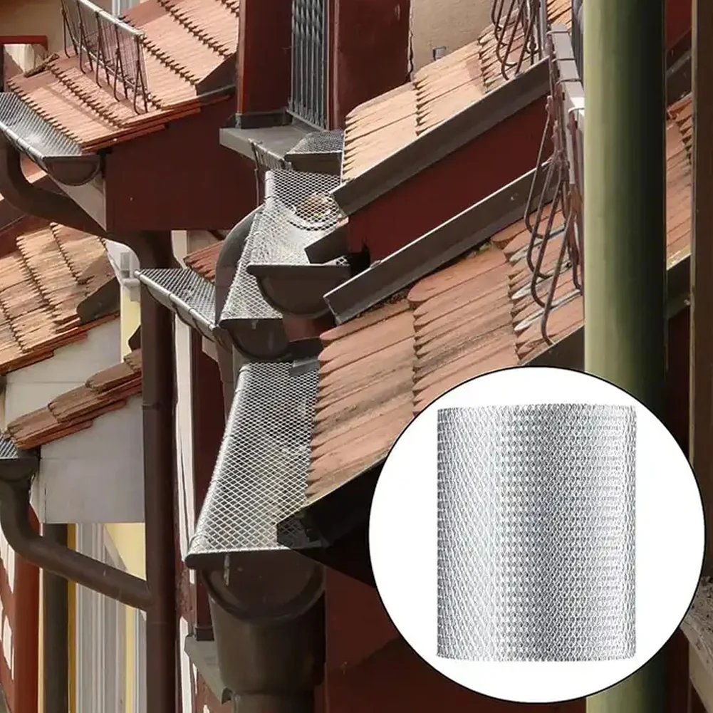 Aluminum Gutter Guard Leaf Filter Guards Roof Leaf Filters Protector For Gutters Mesh Guards Gutters And Downspouts Accessories