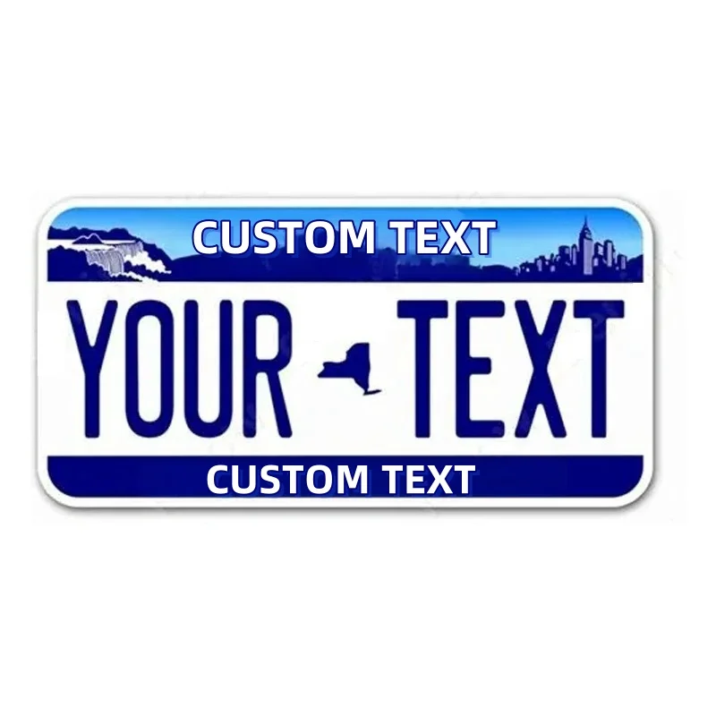 Customizable 12x6 Inch U.S. License Plate with Personalized Text