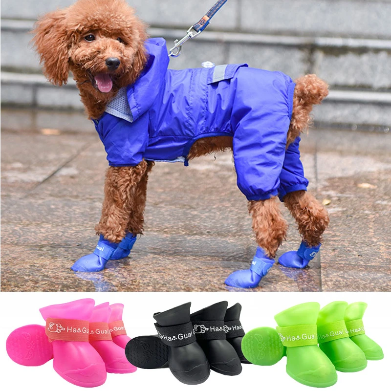 Waterproof Antislip Boots Dogs Pet Dog Rain Shoes Outdoor Dog