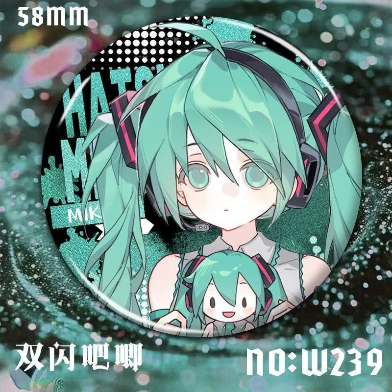 Handmade Hatsune Miku Anime Brooch - Exquisite Collectible Badge & Backpack Accessory Gift