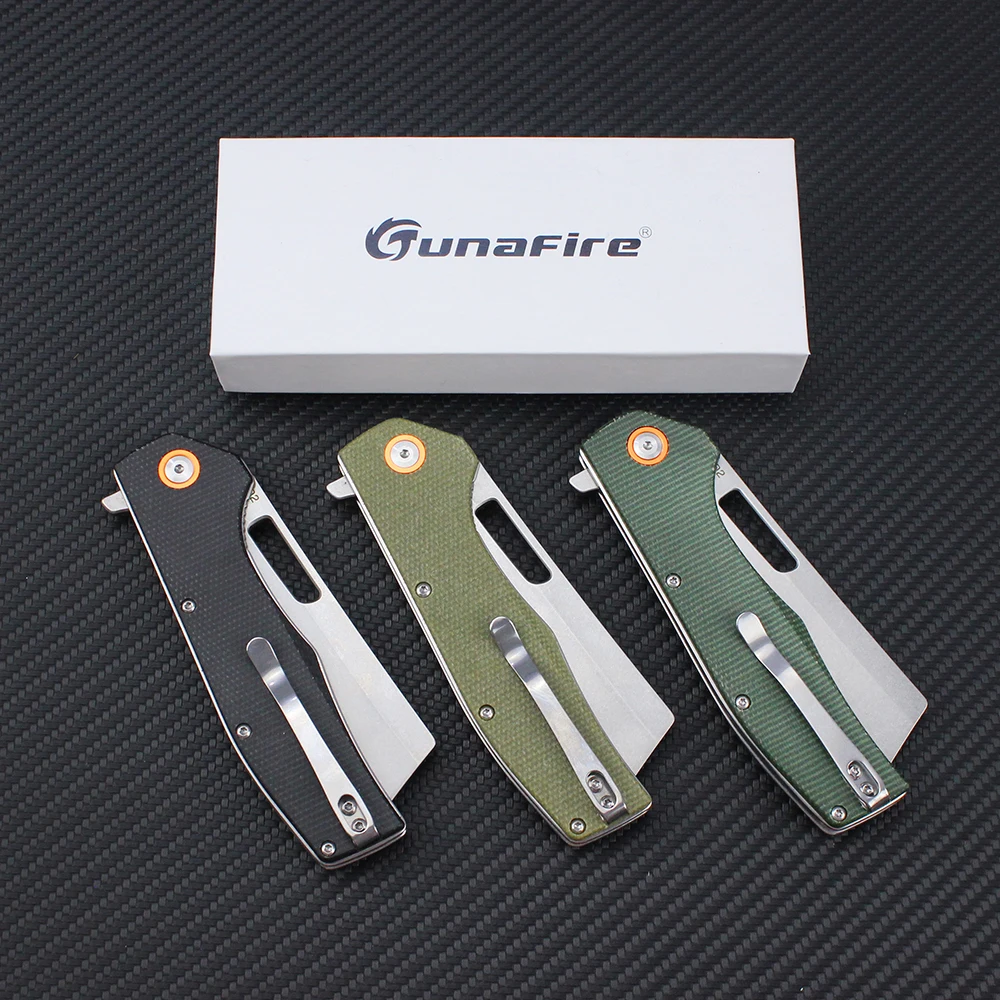 GT955 Folding Pocket Knife D2 Blade Micarta Handle Multipurpose Camping Knives Outdoor Professional Tactical Hunting EDC Knife 6