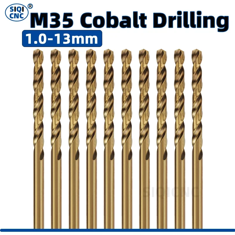 Drill Bit Set Cobalt High Speed Steel Twist Drill M35 Stainless Steel For Metal