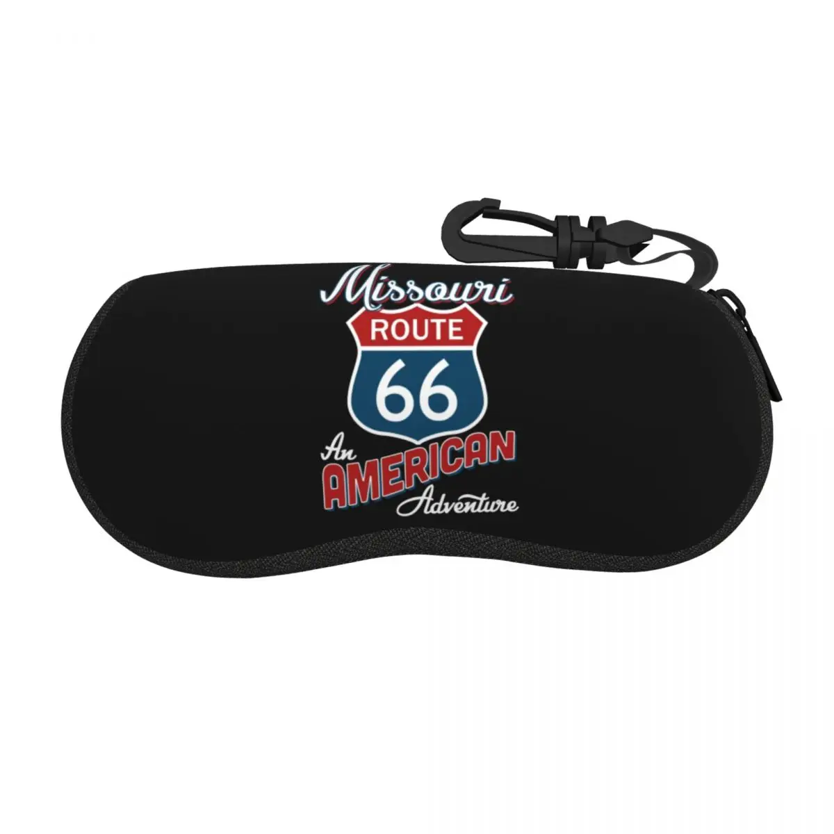 

Custom Missouri Route 66 America Sunglasses Case Neoprene Zipper America Highway Shell Eyeglass Case Protective Box For Glasses