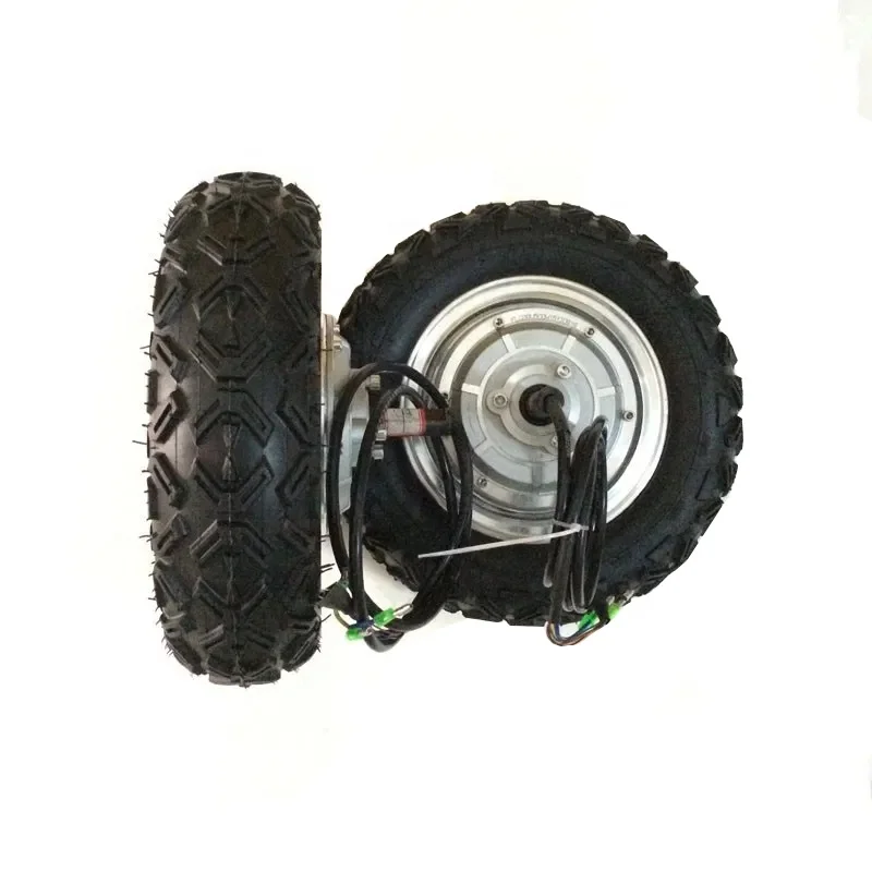 2pcs DC Brushless 10" 13" Single Shaft 24V/36V/48V 250W-1000W Electric Hub Motor with Tire Fast Speed High-performance Hub Motor