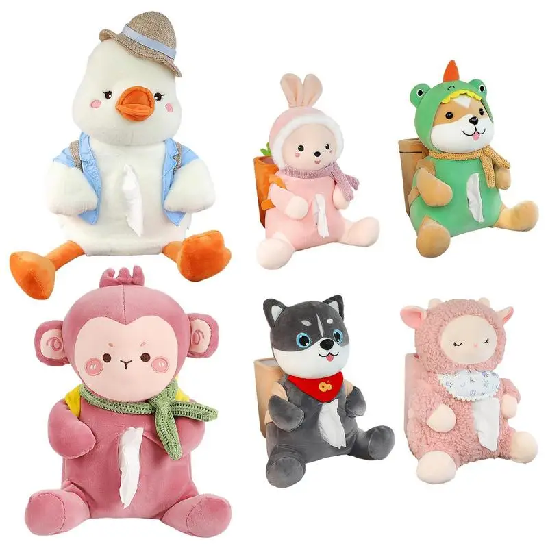 

Animal Car Tissue Holder Creative Cute Cartoon Tissue Storage Box Hanging Paper Napkin Tissue Box Tissue Dispenser For Car