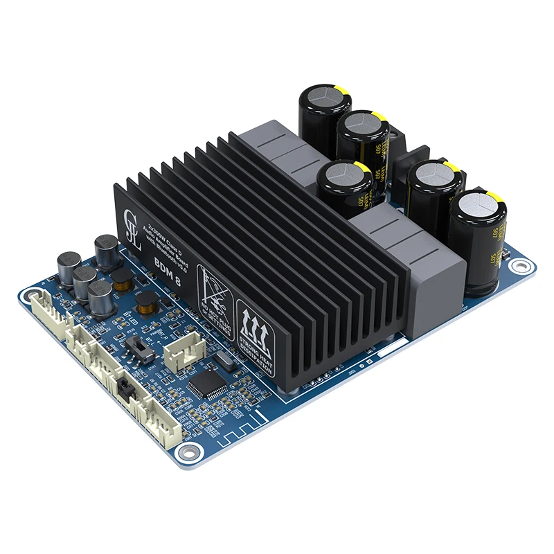 BDM8 Audio Amplifier Board  2022 300W+300W TPA3255 Bluetooth 5.3 Audio Amplifier DSP PC UI DC18-48V AUX input Volume Control 3