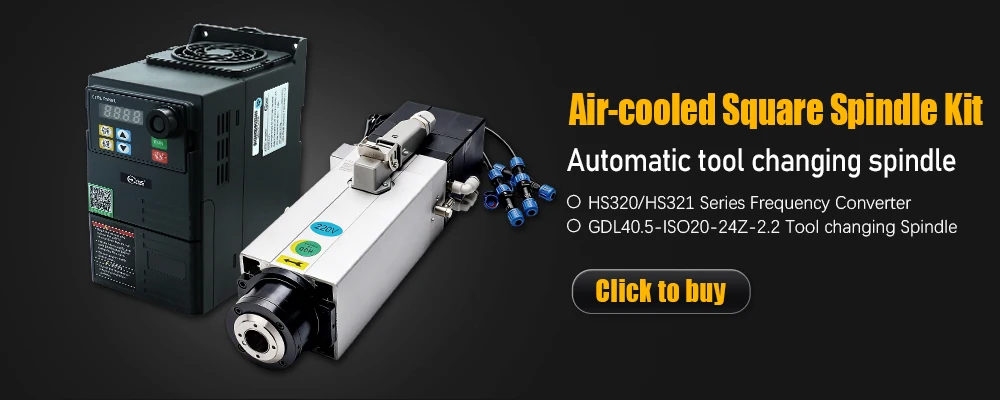 HQD ATC Spindle Motor 2200w For wood Aluminium soft metal ISO20 300-400hz 18000-