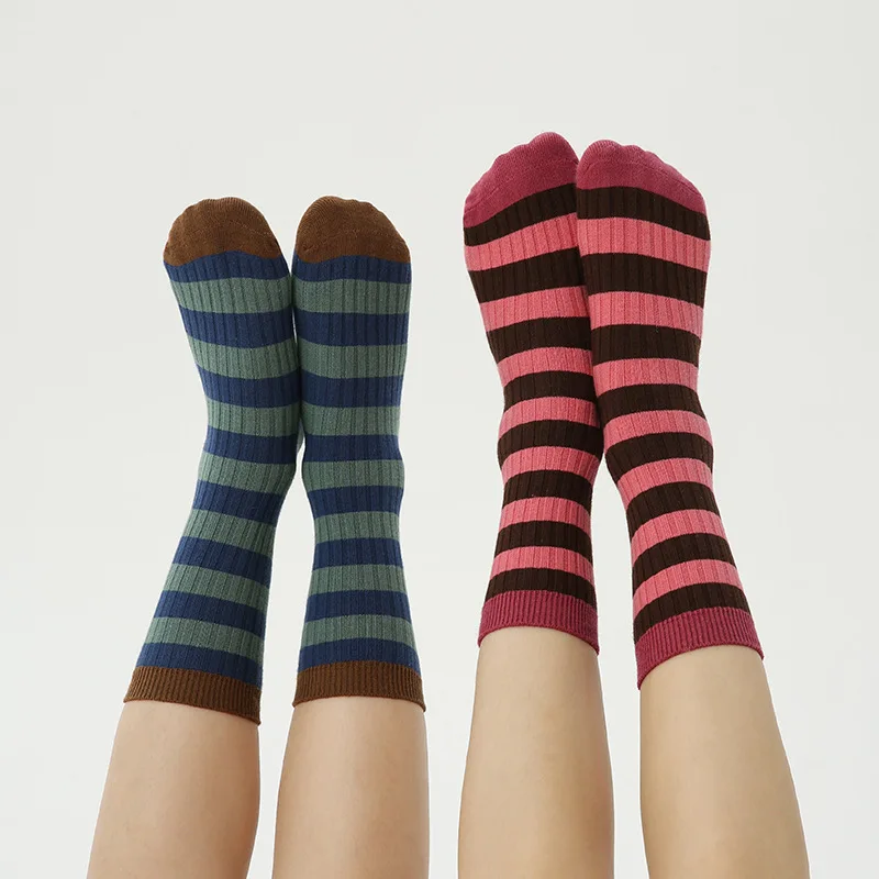 Baby Socks Boys Girls Calf Length Autumn Children Classic Striped Socks Kids Warm School Dress Socks